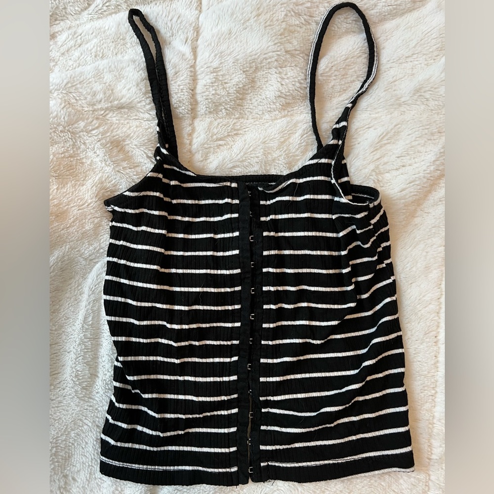 American Eagle strap shirt.